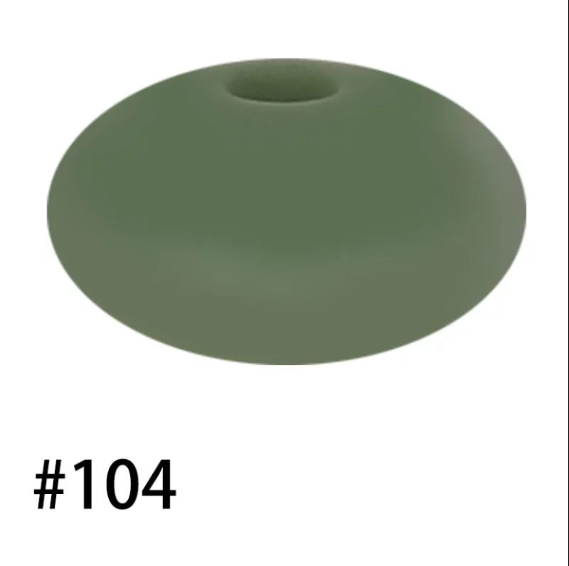14mm Silicone Abacus Spacer Beads