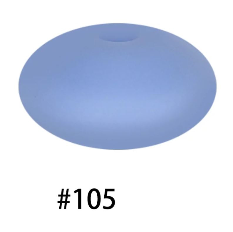 14mm Silicone Abacus Spacer Beads