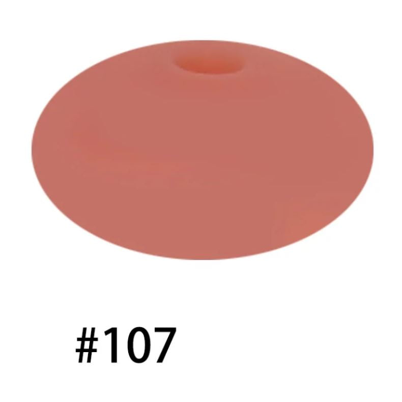 14mm Silicone Abacus Spacer Beads