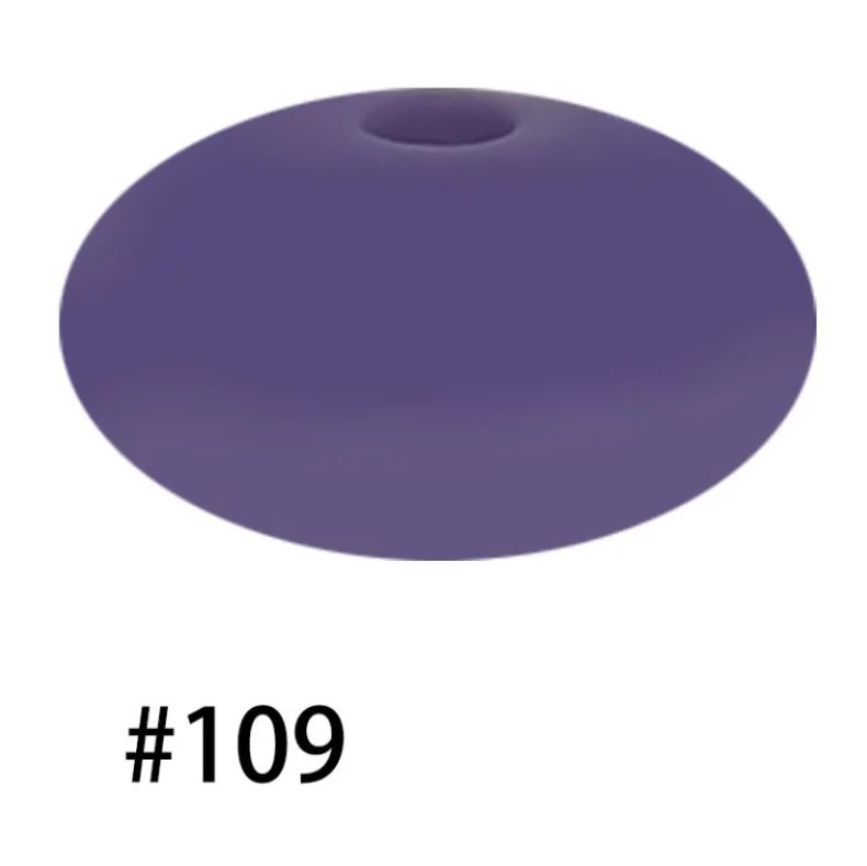 14mm Silicone Abacus Spacer Beads