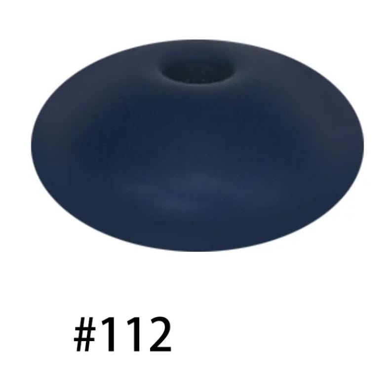 14mm Silicone Abacus Spacer Beads