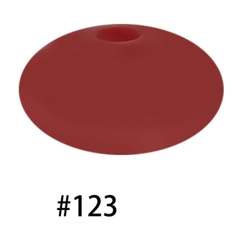 14mm Silicone Abacus Spacer Beads