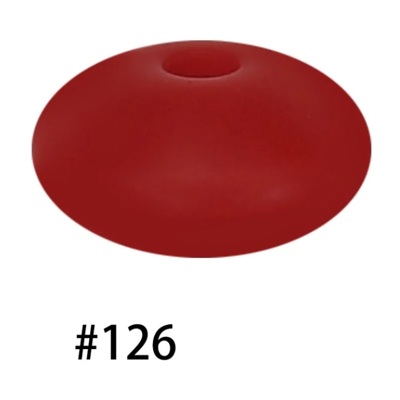 14mm Silicone Abacus Spacer Beads