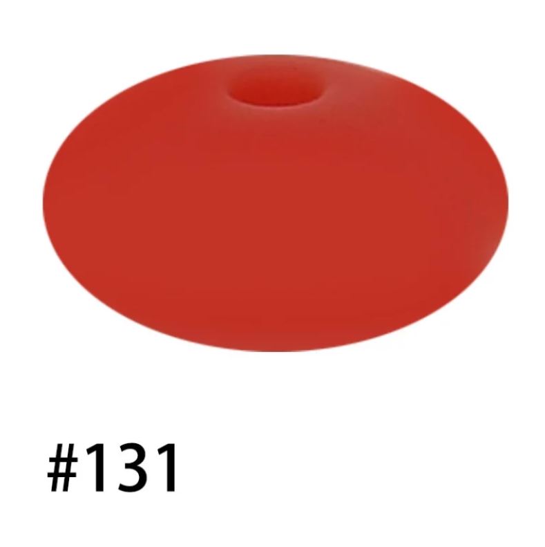 14mm Silicone Abacus Spacer Beads