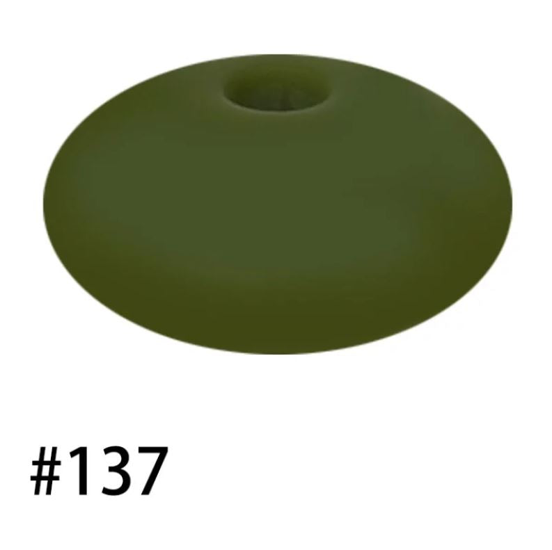14mm Silicone Abacus Spacer Beads