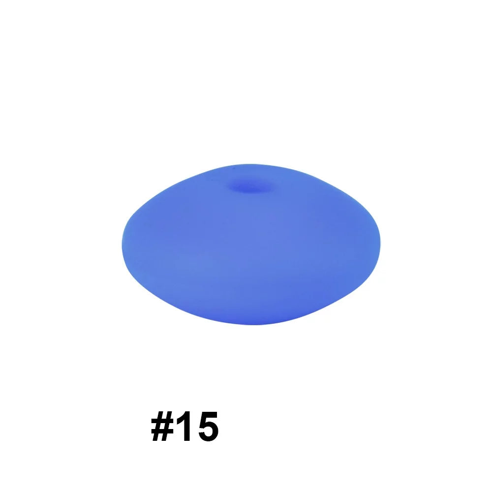 14mm Silicone Abacus Spacer Beads
