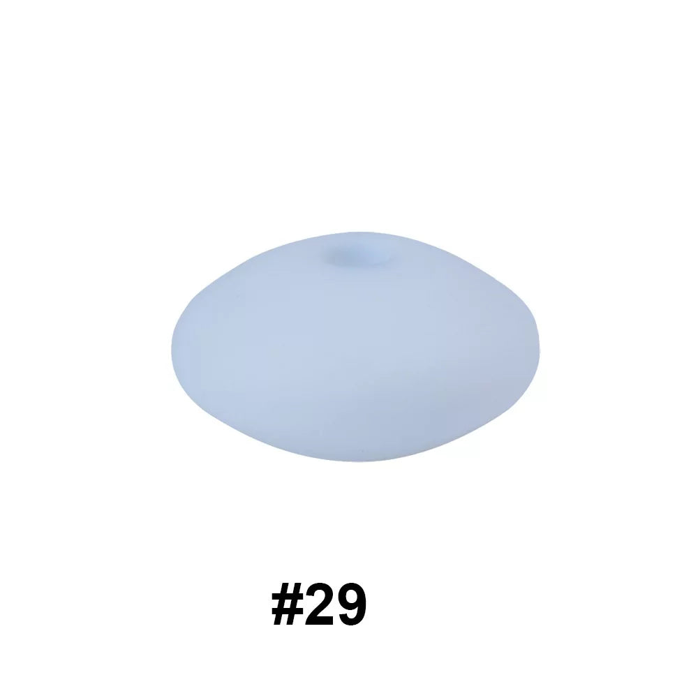 14mm Silicone Abacus Spacer Beads