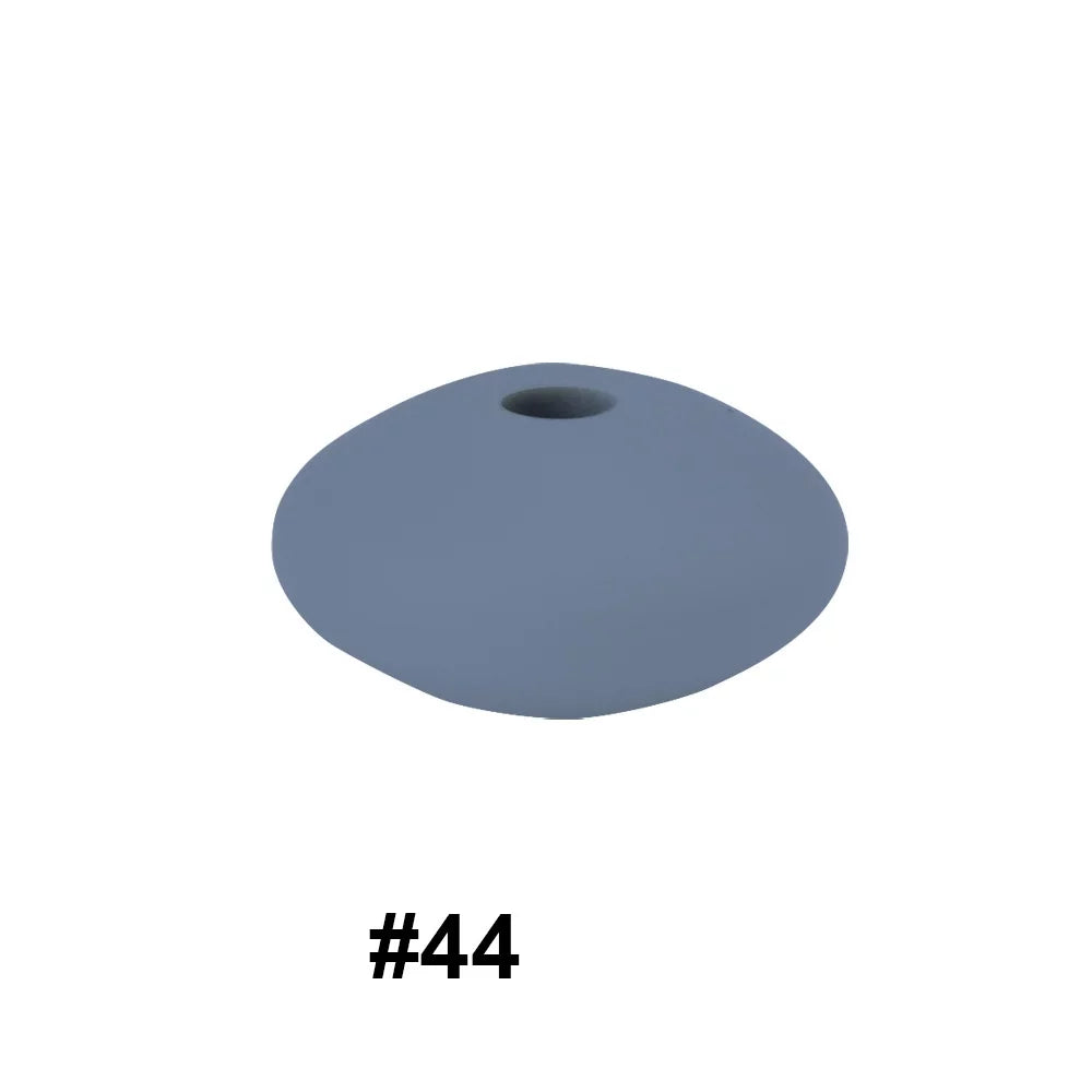 14mm Silicone Abacus Spacer Beads