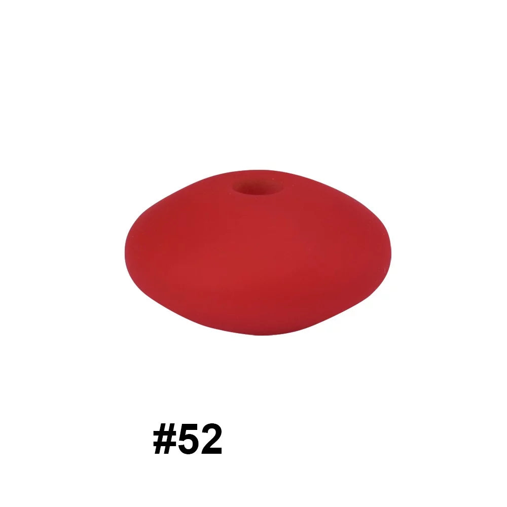 14mm Silicone Abacus Spacer Beads