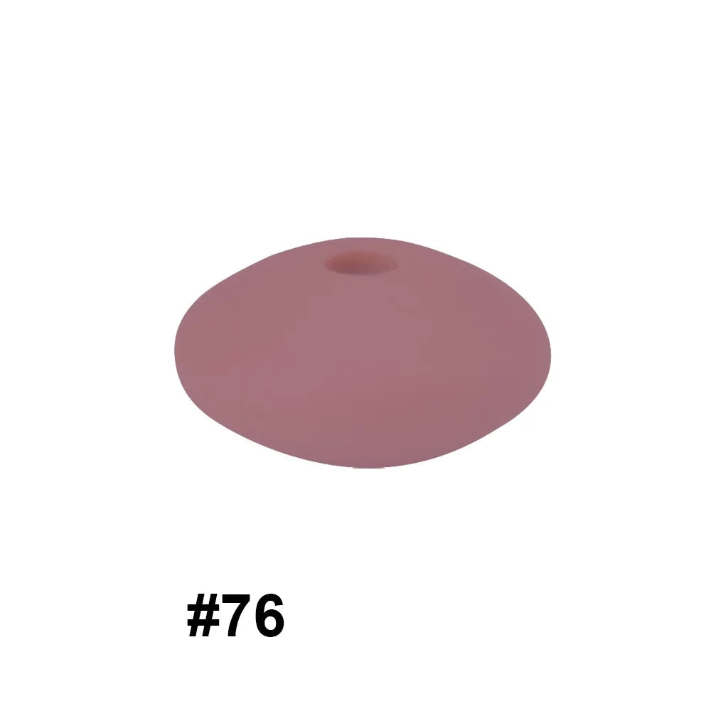 14mm Silicone Abacus Spacer Beads