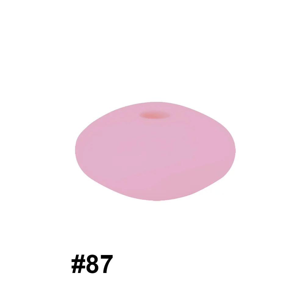 14mm Silicone Abacus Spacer Beads