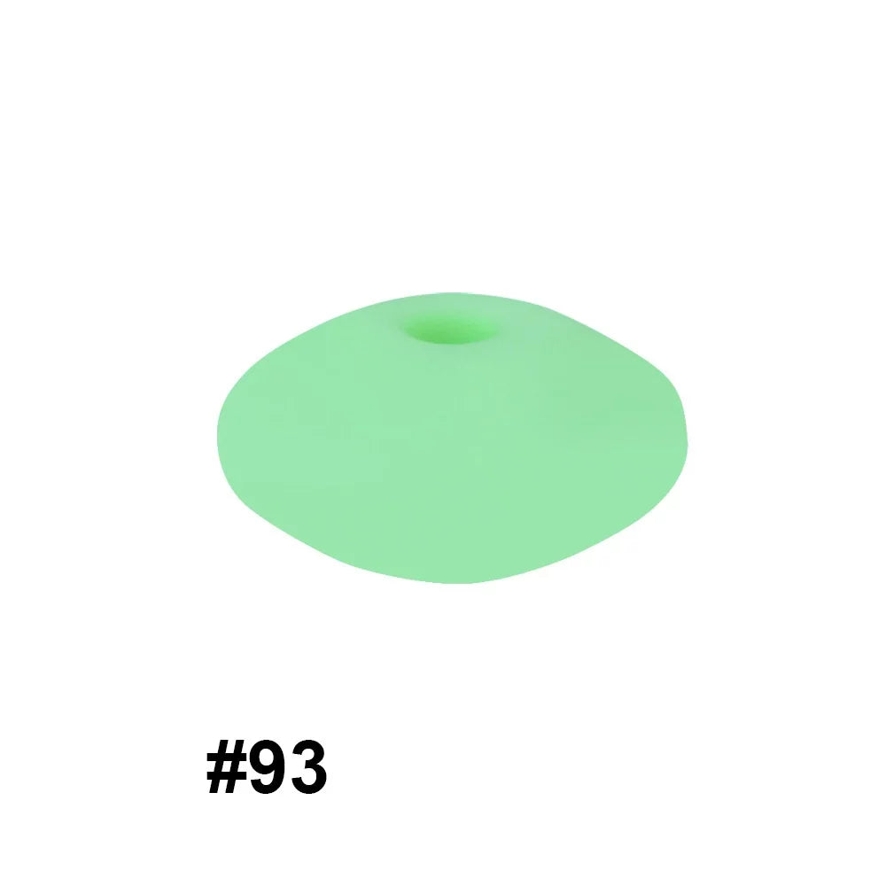 14mm Silicone Abacus Spacer Beads