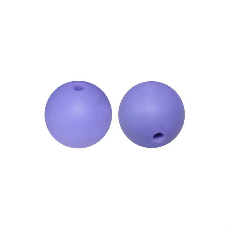 15mm Round Silicone Beads