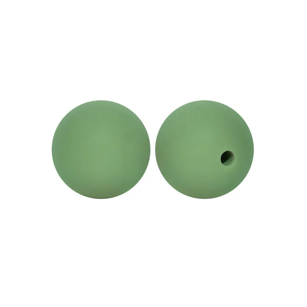 15mm Round Silicone Beads