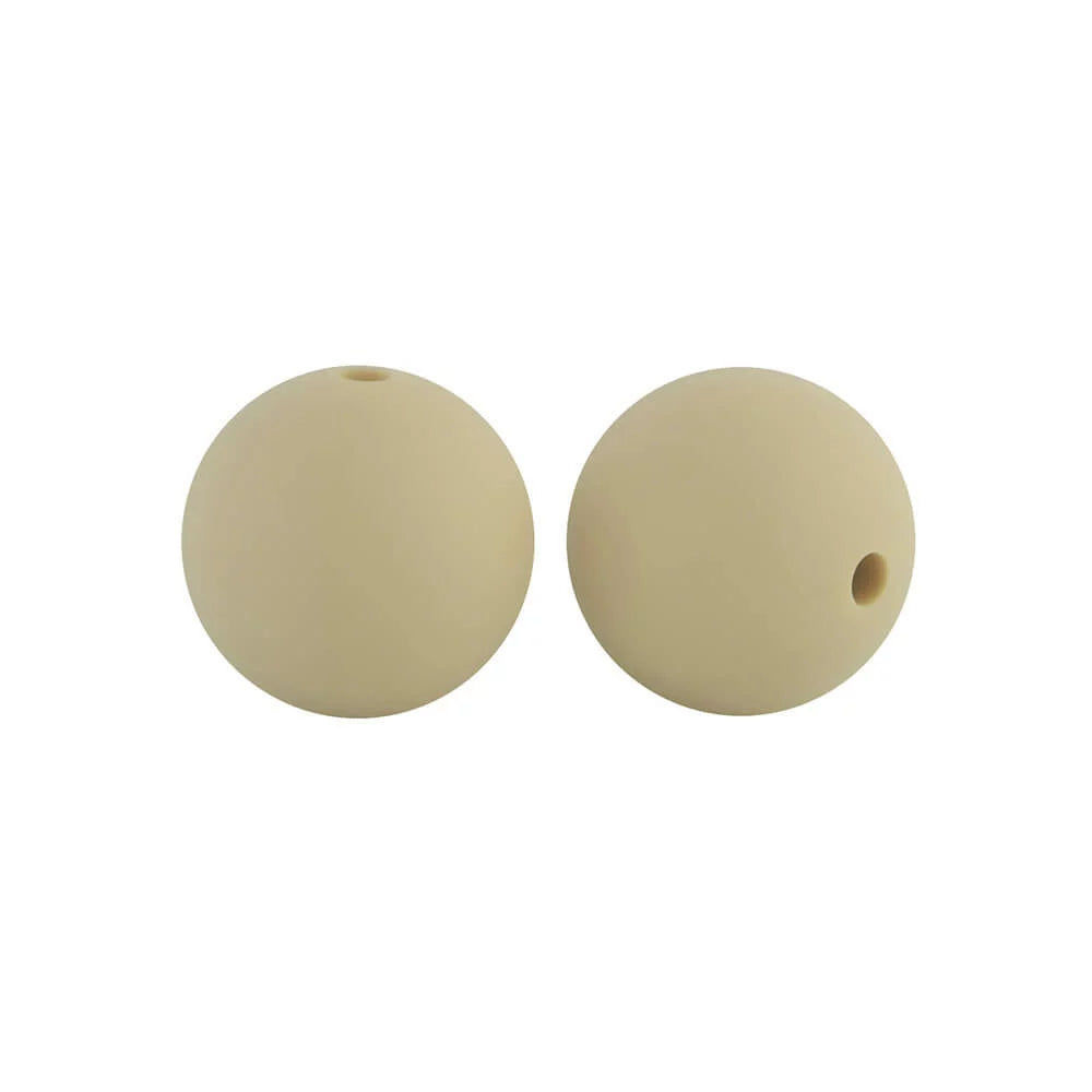 15mm Round Silicone Beads