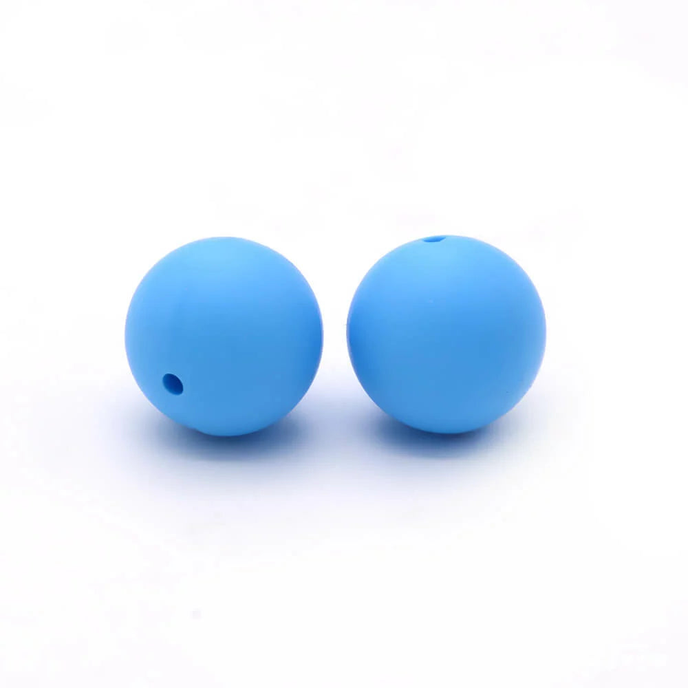 15mm Round Silicone Beads