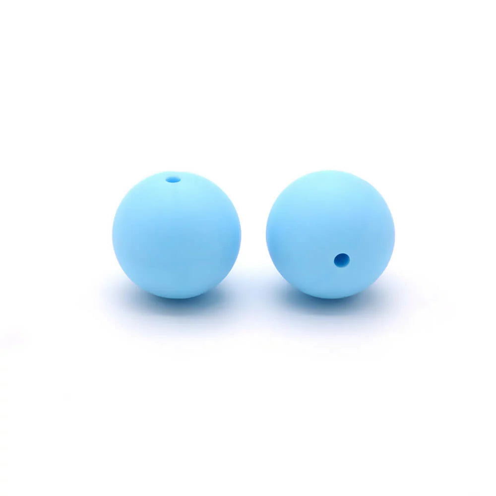 15mm Round Silicone Beads