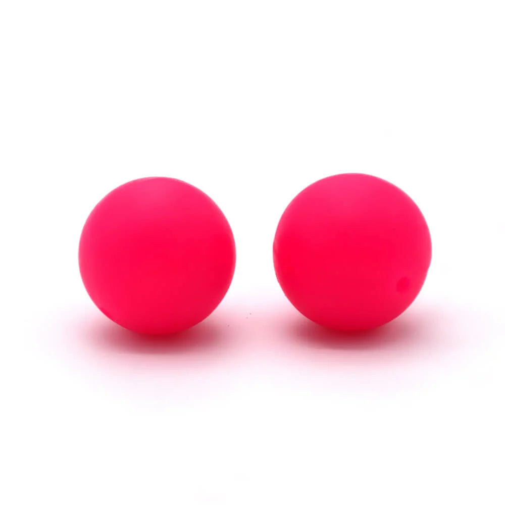 15mm Round Silicone Beads