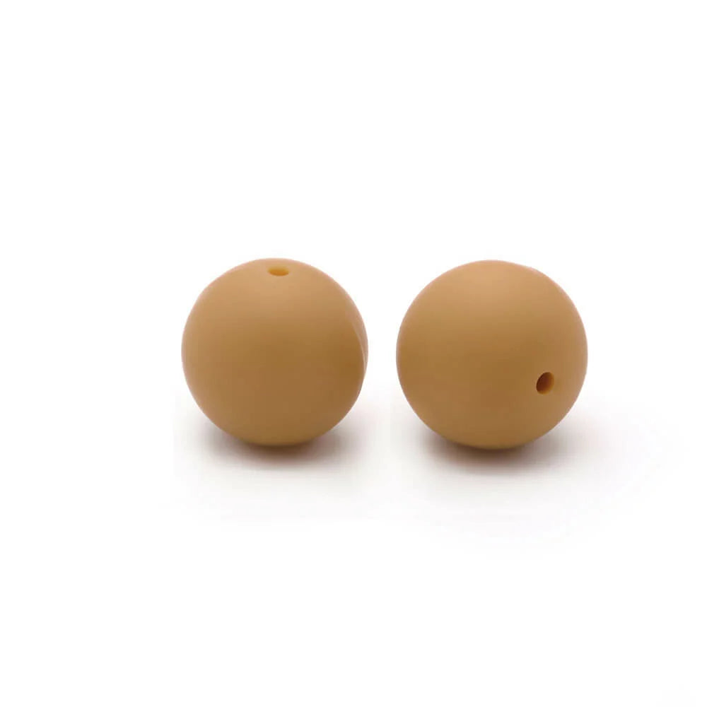 15mm Round Silicone Beads