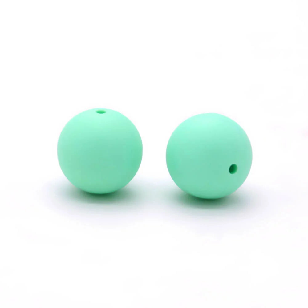 15mm Round Silicone Beads