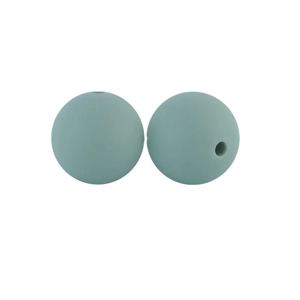 15mm Round Silicone Beads