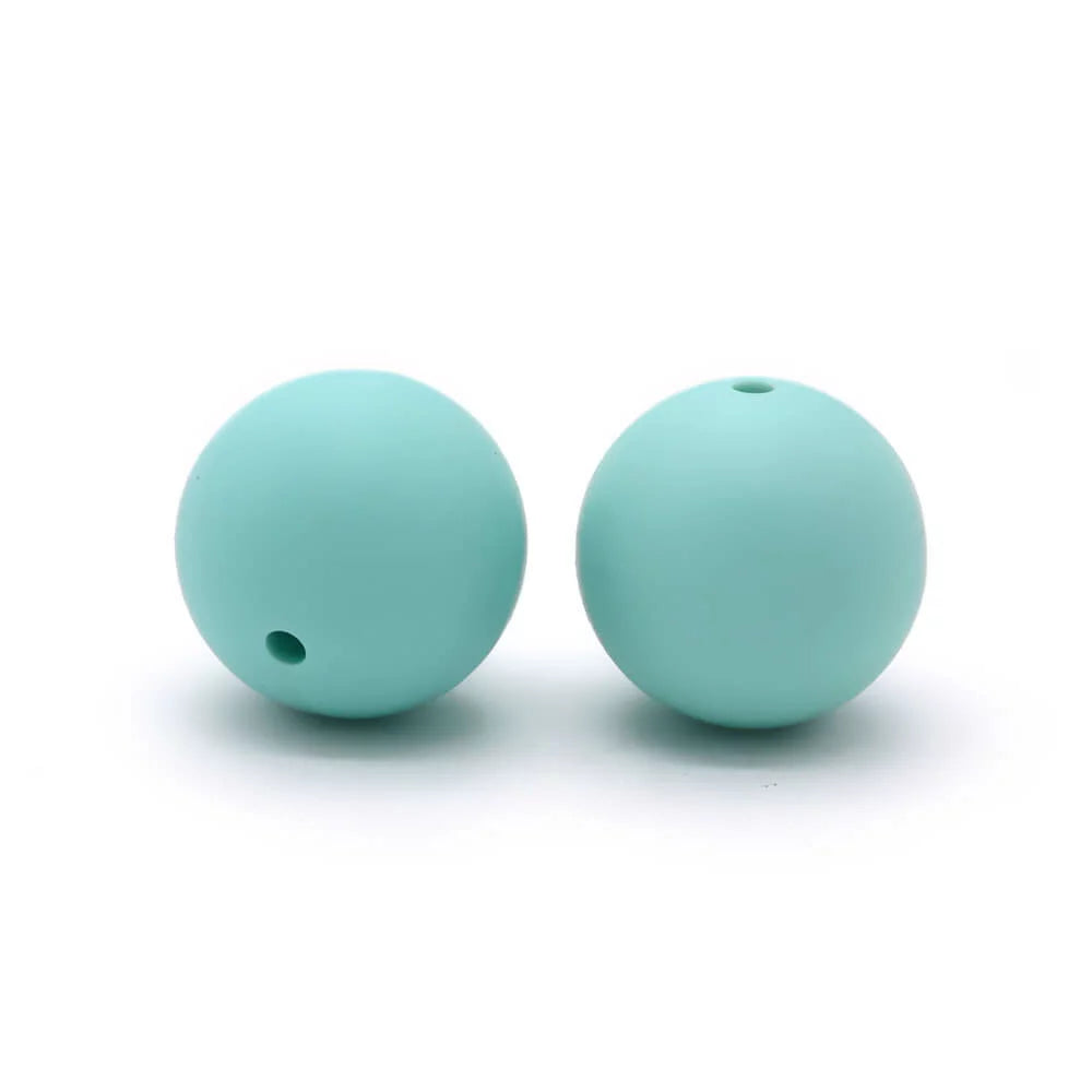 15mm Round Silicone Beads