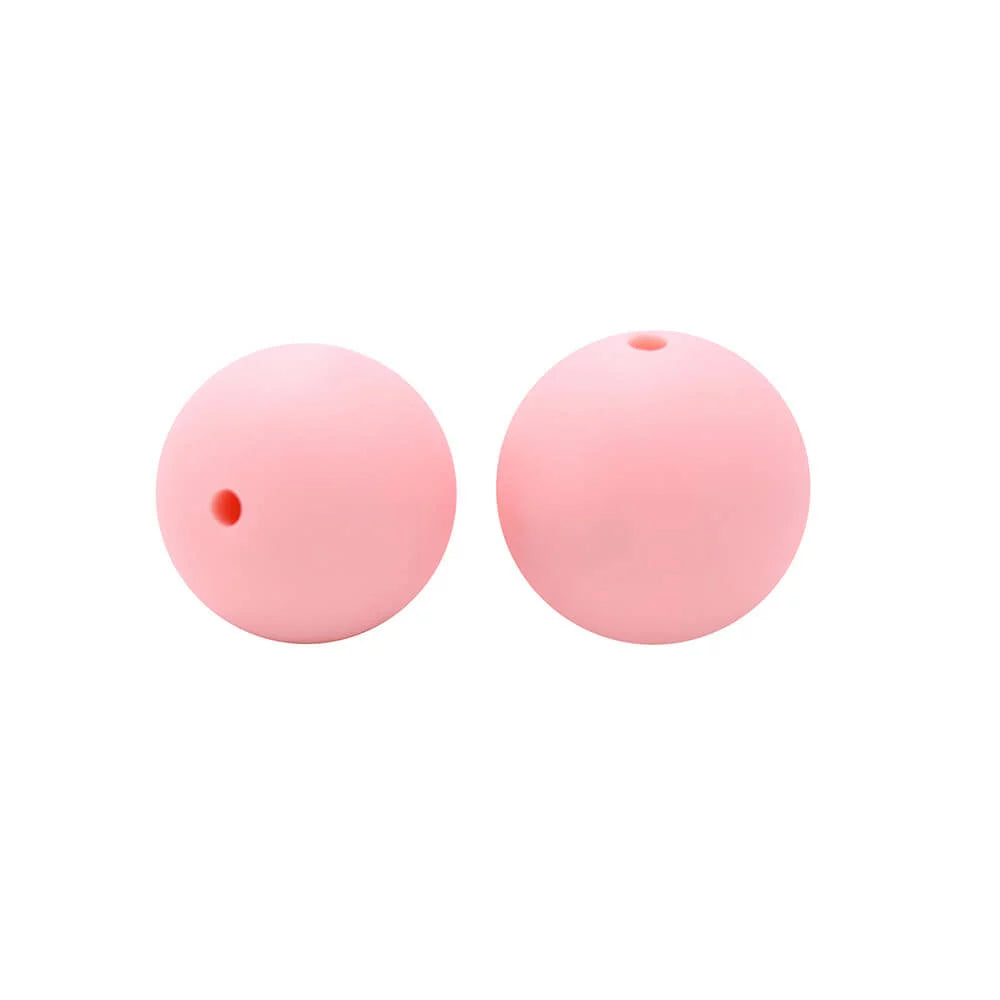 15mm Round Silicone Beads
