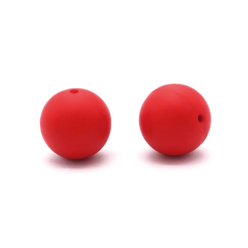 15mm Round Silicone Beads