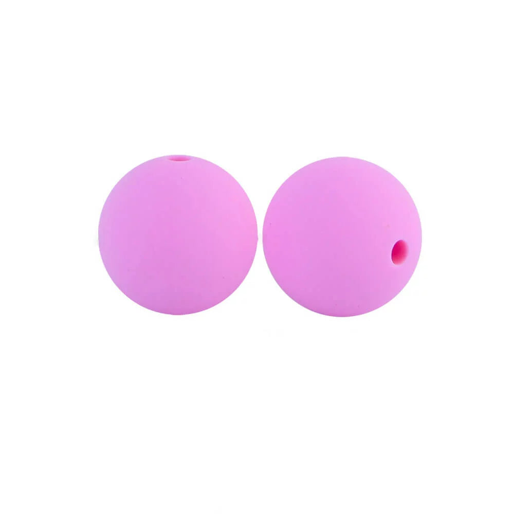 15mm Round Silicone Beads