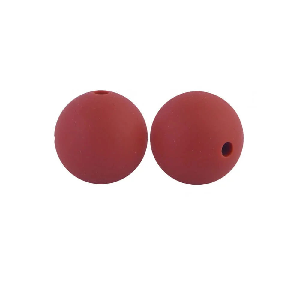 15mm Round Silicone Beads