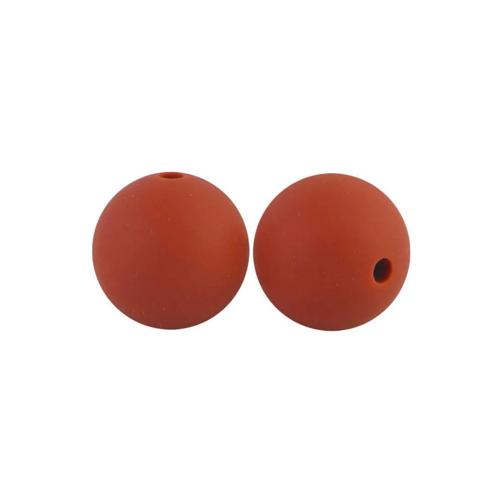 15mm Round Silicone Beads