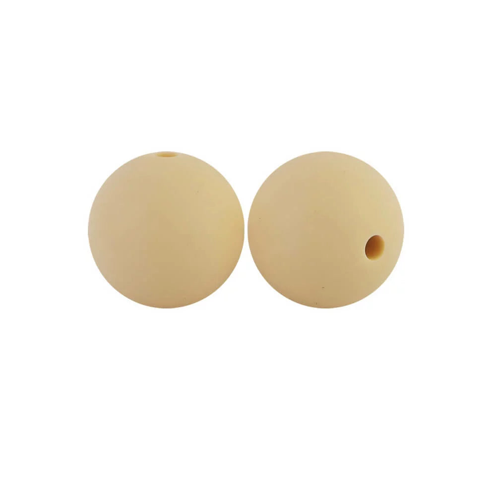 15mm Round Silicone Beads