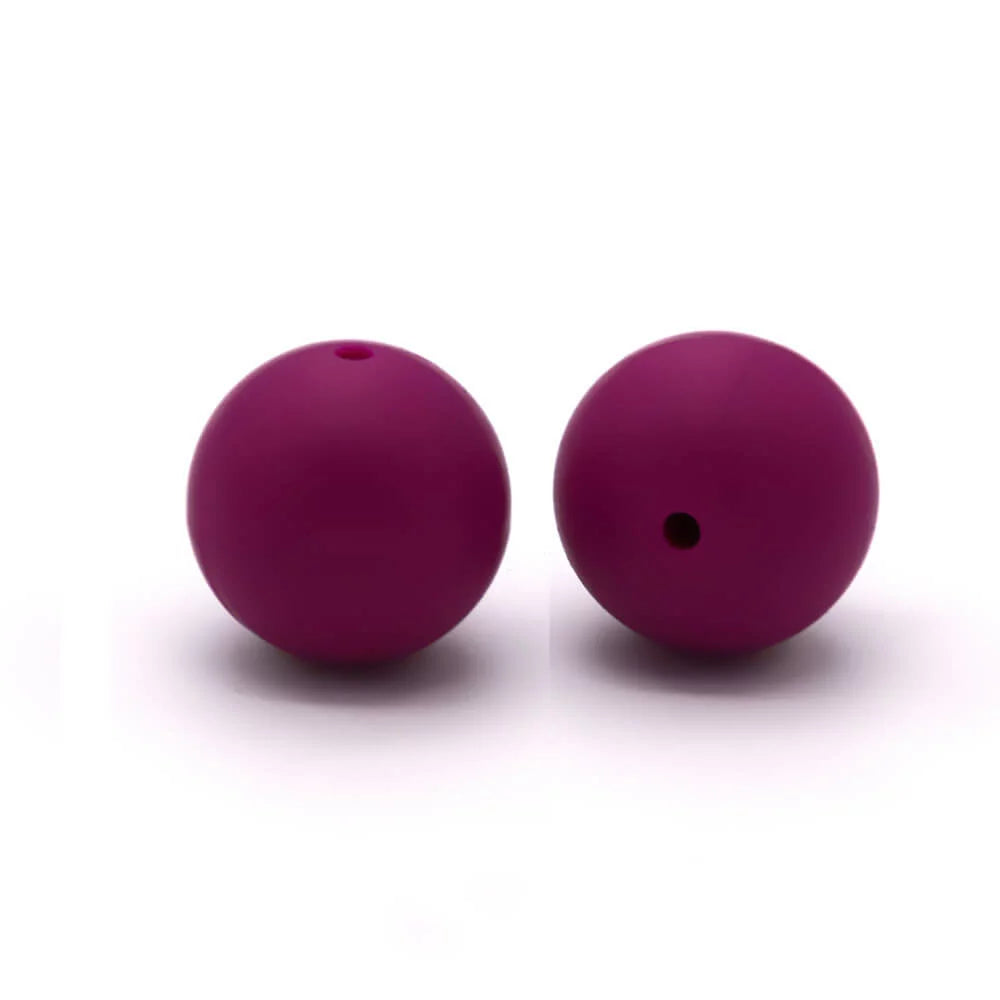 12mm Round Silicone Beads