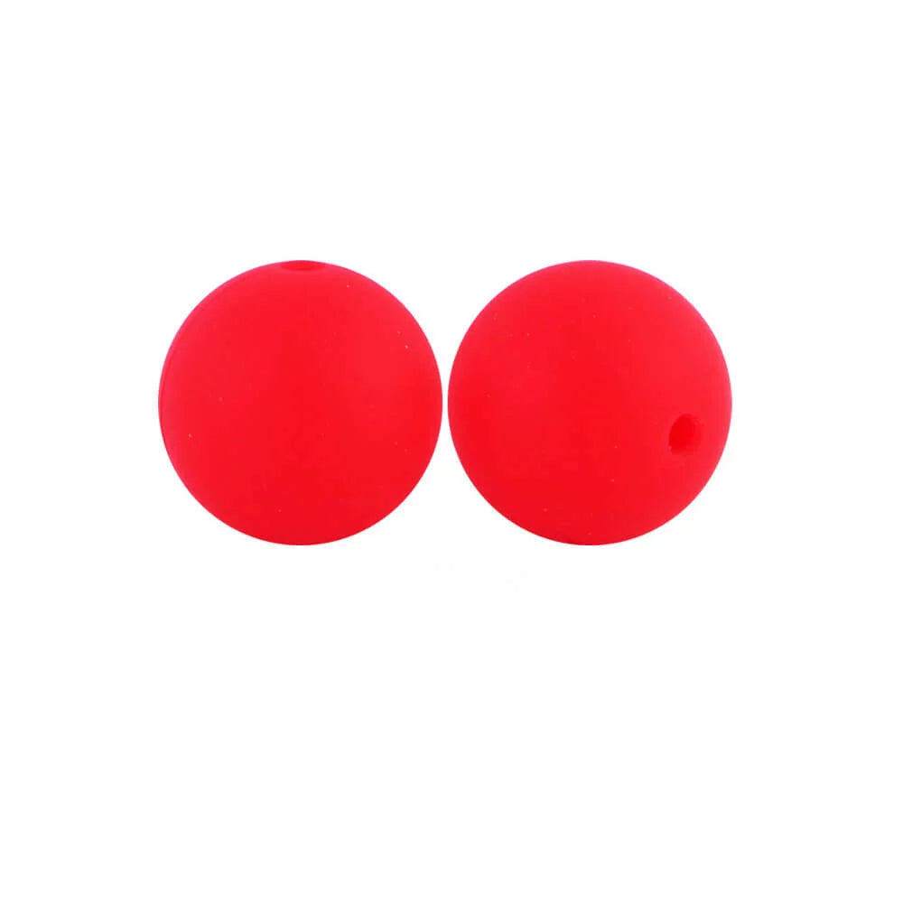 15mm Round Silicone Beads