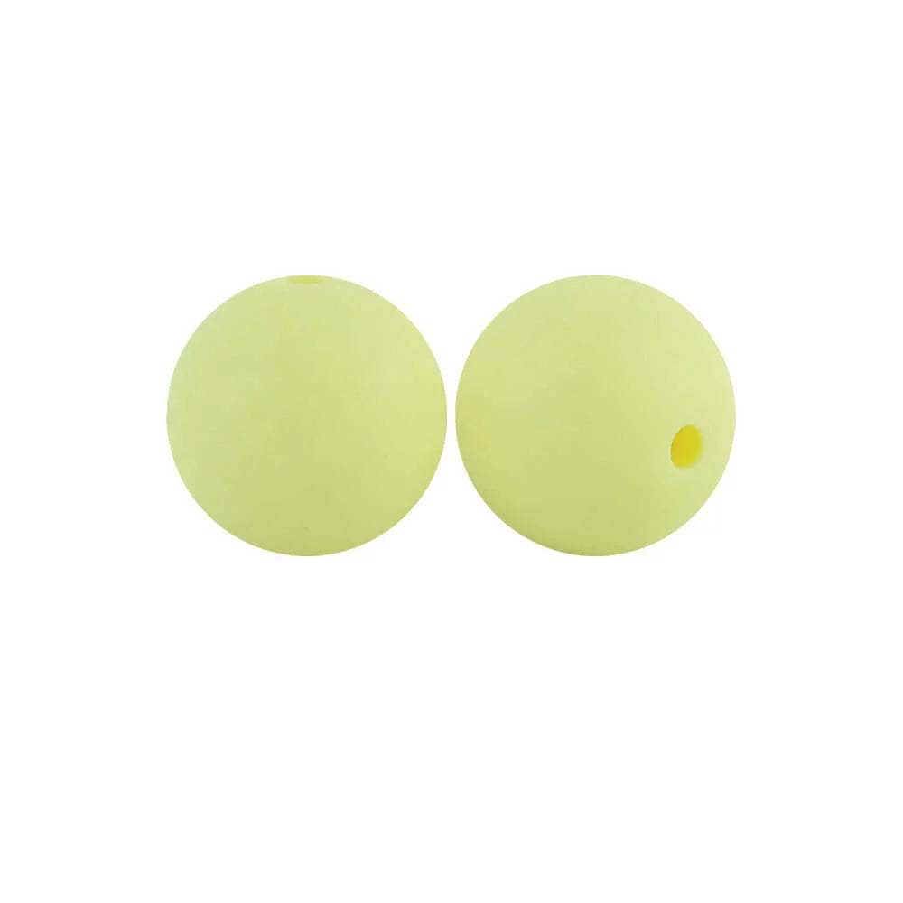 15mm Round Silicone Beads