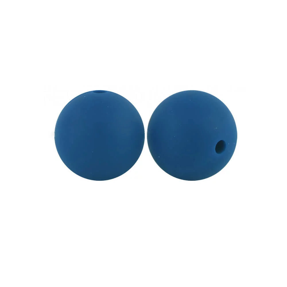 15mm Round Silicone Beads