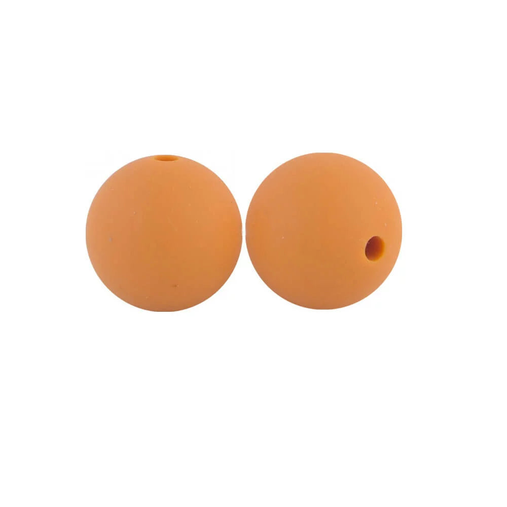 15mm Round Silicone Beads