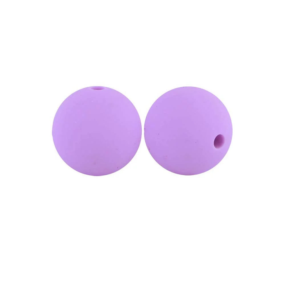 15mm Round Silicone Beads