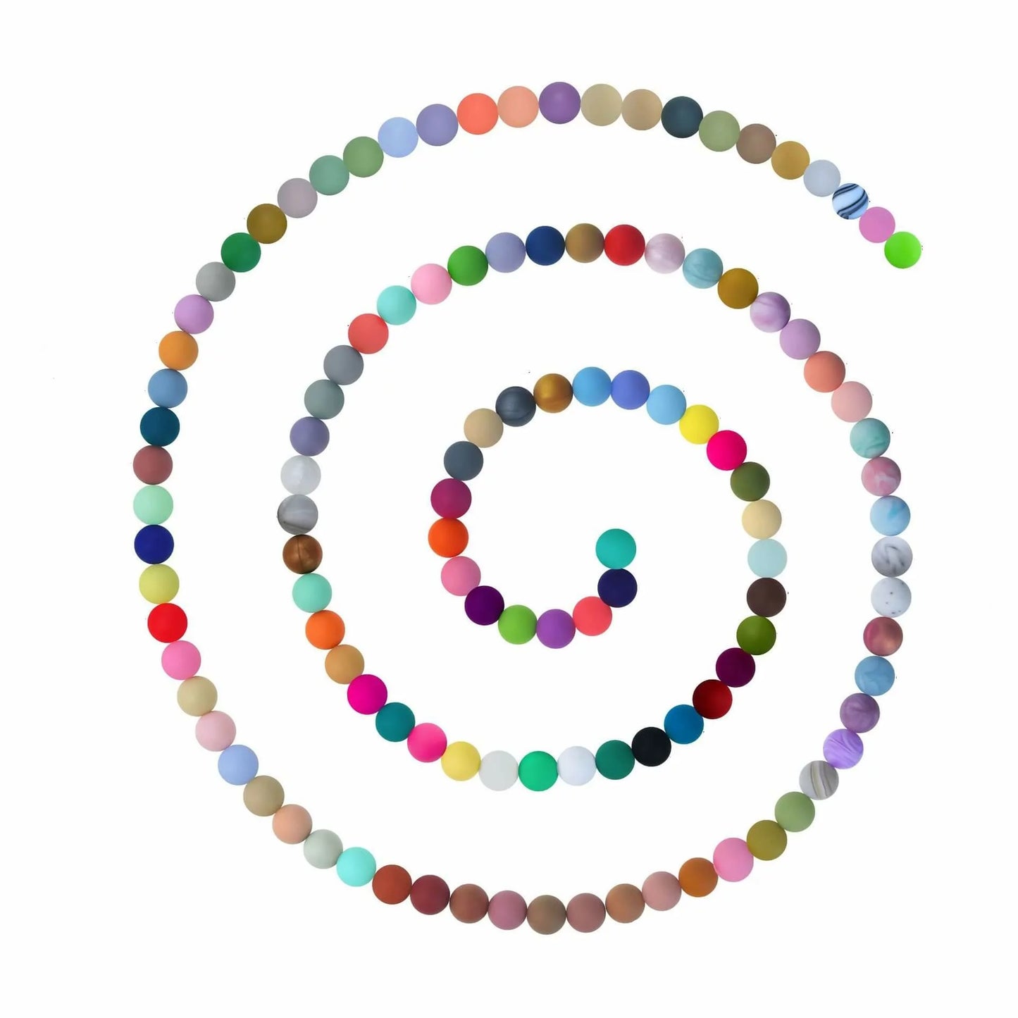 15mm Round Silicone Beads