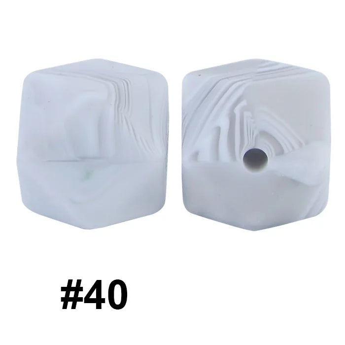 14mm Hexagon Silicone Beads