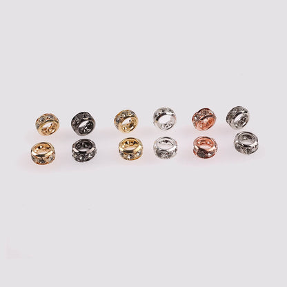 10mm Rhinestone Spacer Beads