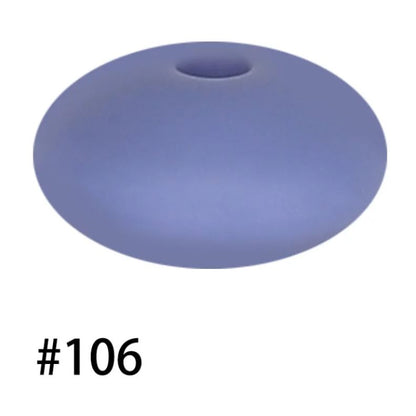14mm Silicone Abacus Spacer Beads