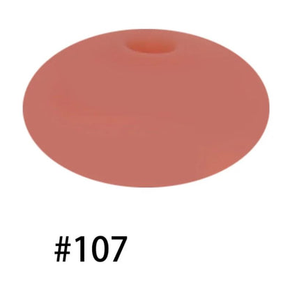 14mm Silicone Abacus Spacer Beads