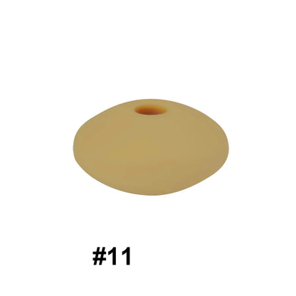 14mm Silicone Abacus Spacer Beads