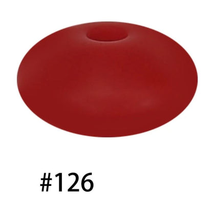 14mm Silicone Abacus Spacer Beads