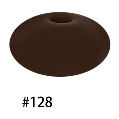 14mm Silicone Abacus Spacer Beads