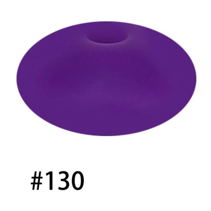 14mm Silicone Abacus Spacer Beads
