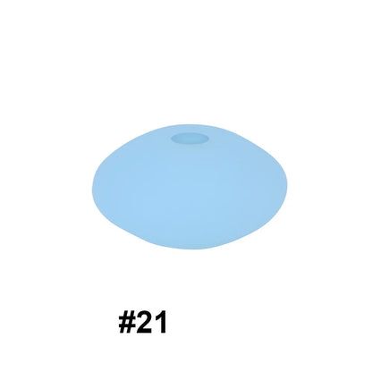 14mm Silicone Abacus Spacer Beads