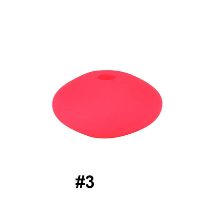 14mm Silicone Abacus Spacer Beads