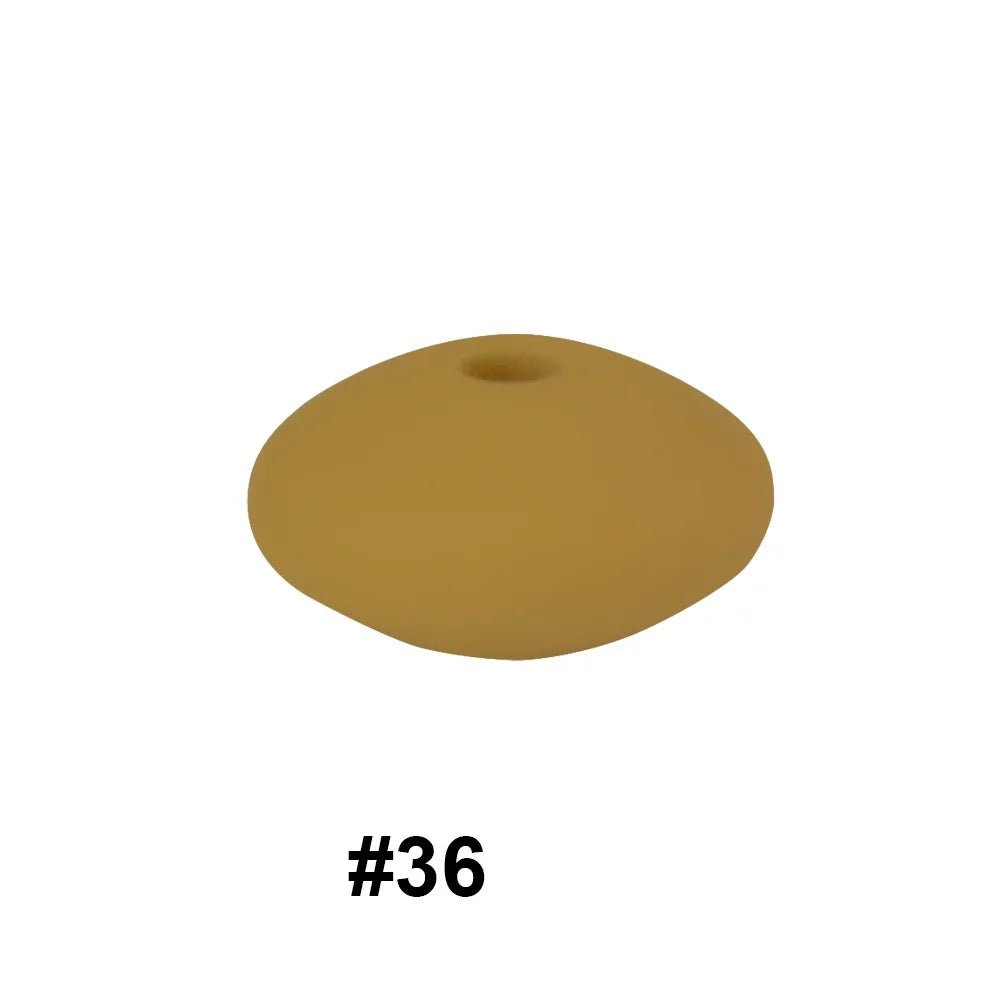 14mm Silicone Abacus Spacer Beads